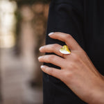 Bague Aphrodite Argent Coeur Ajustable Bagues Monsieur Simone