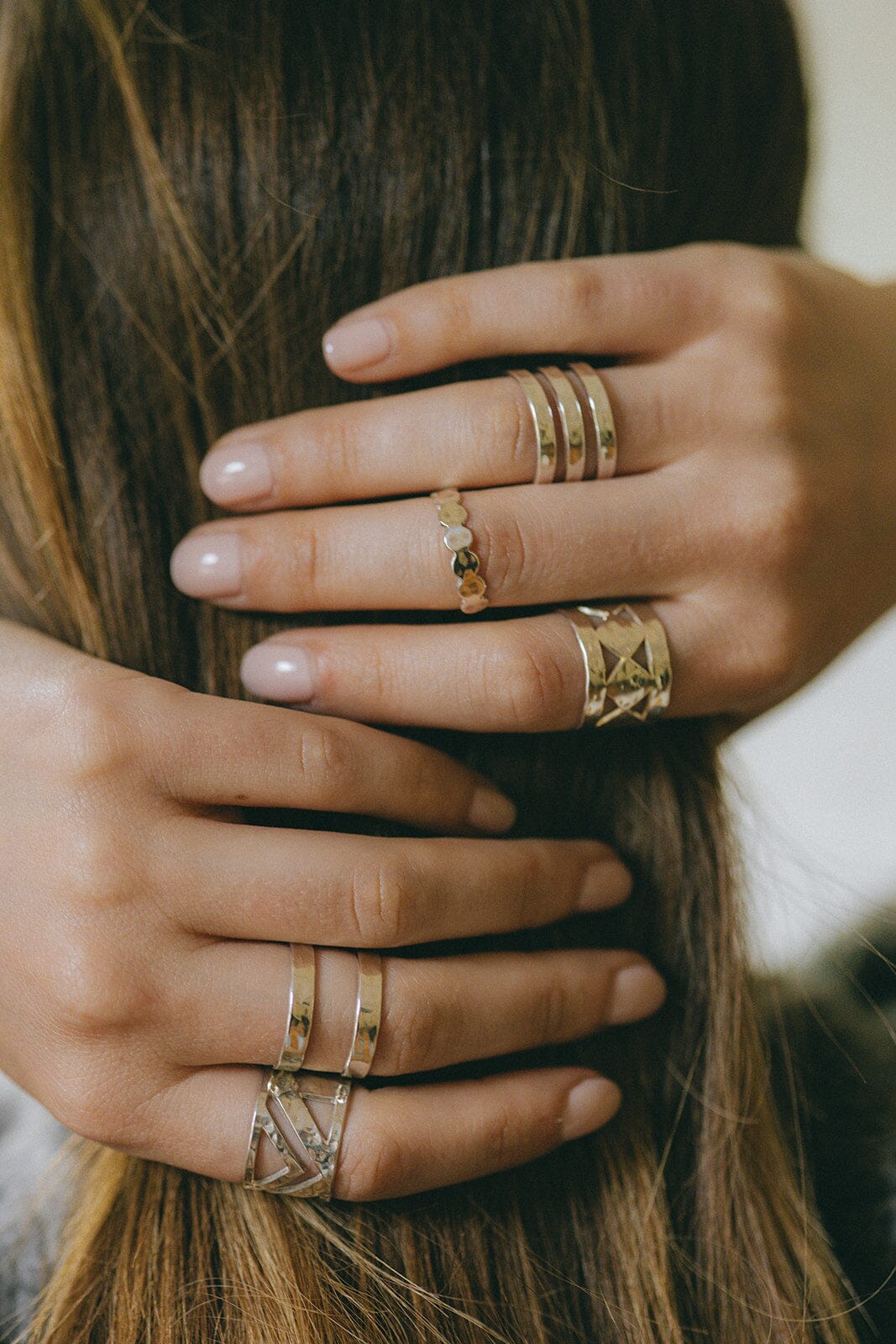 Bague Enzo Argent Martelée Ajustable Bagues Monsieur Simone