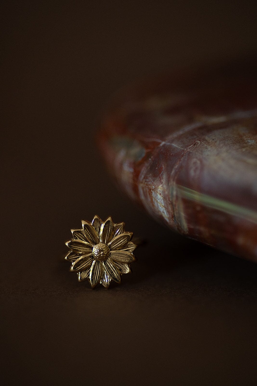 Bague Maïa Or Fleur Ajustable Bagues Monsieur Simone