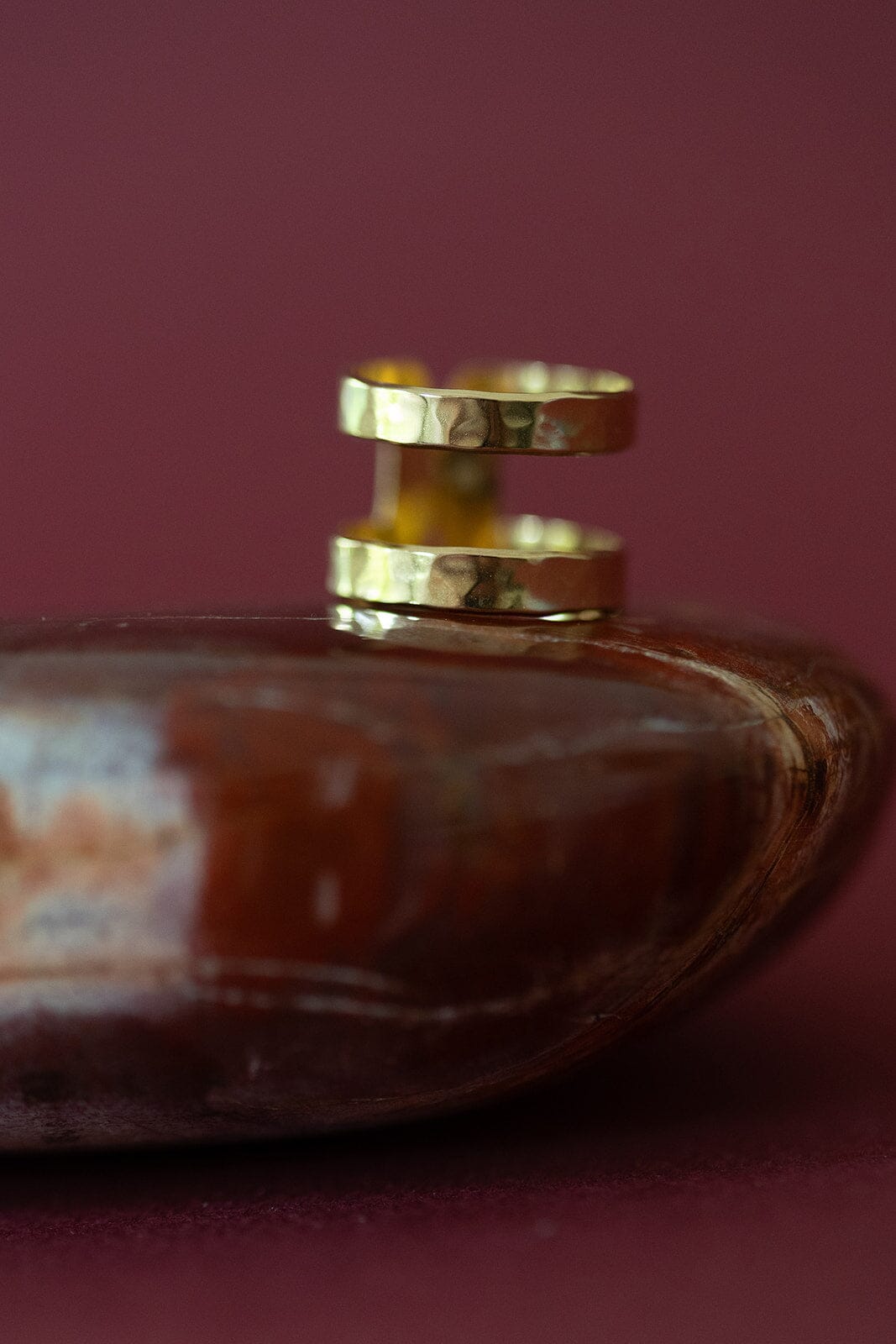 Bague Noah Or Martelée Ajustable Bagues Monsieur Simone