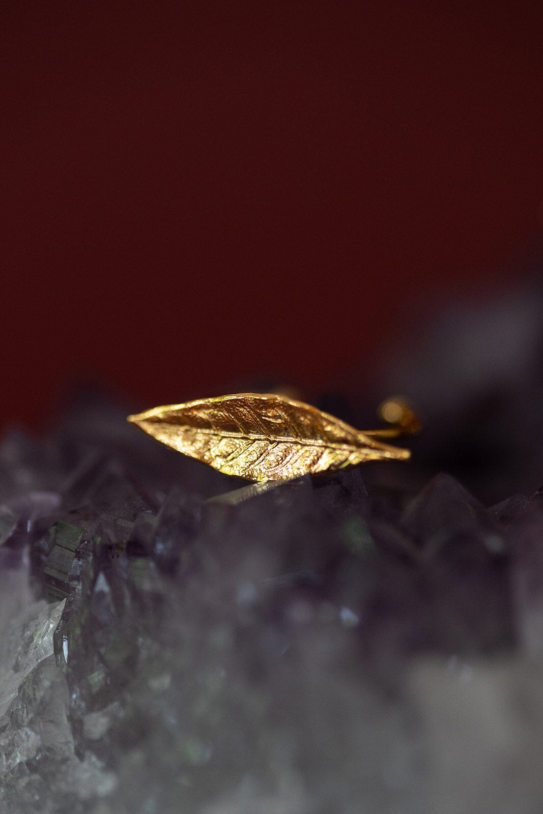 Bague Thalie Or Feuille Ajustable Bagues Monsieur Simone