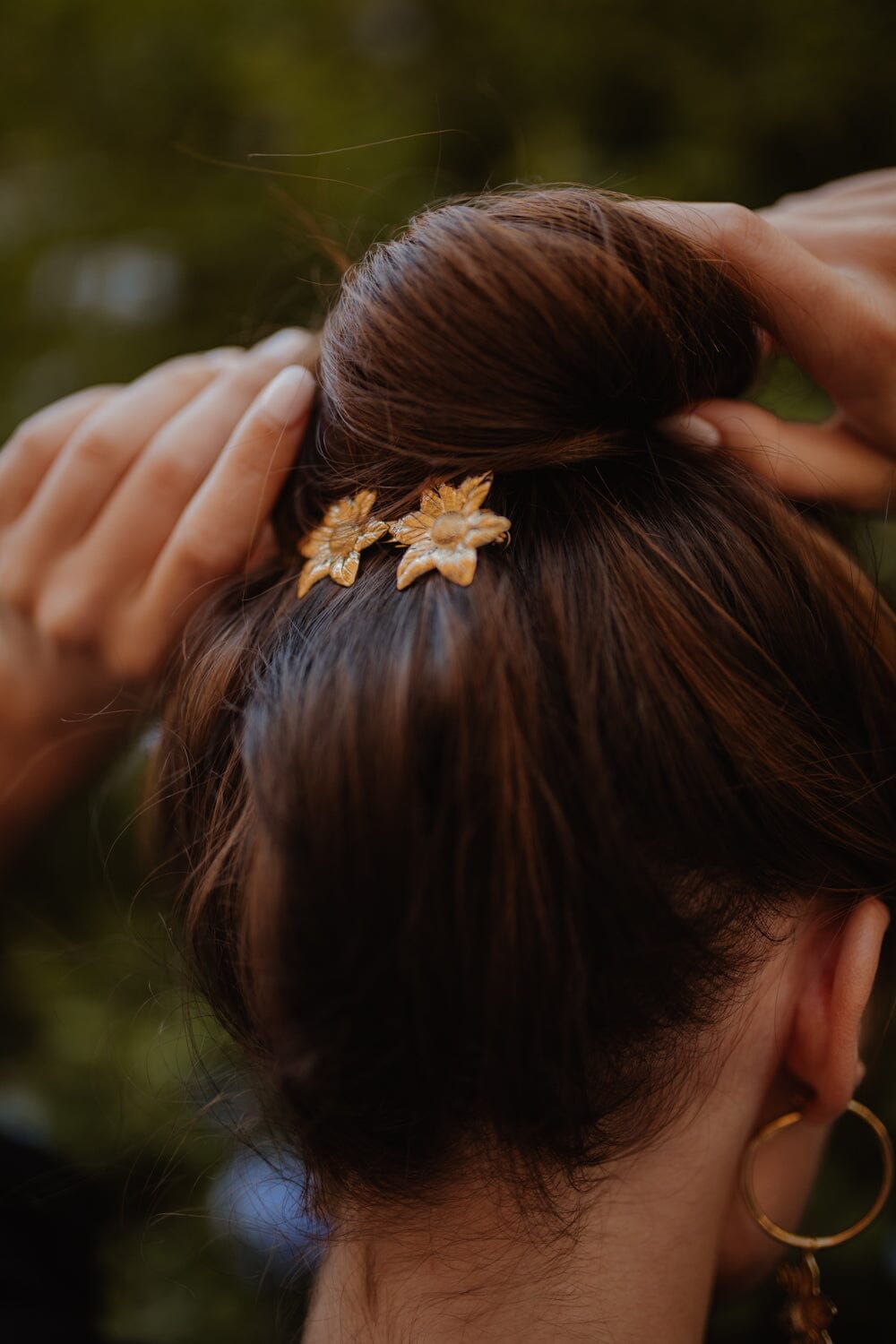 Barrette Hespéris Argent Fleurs Accessoires Monsieur Simone