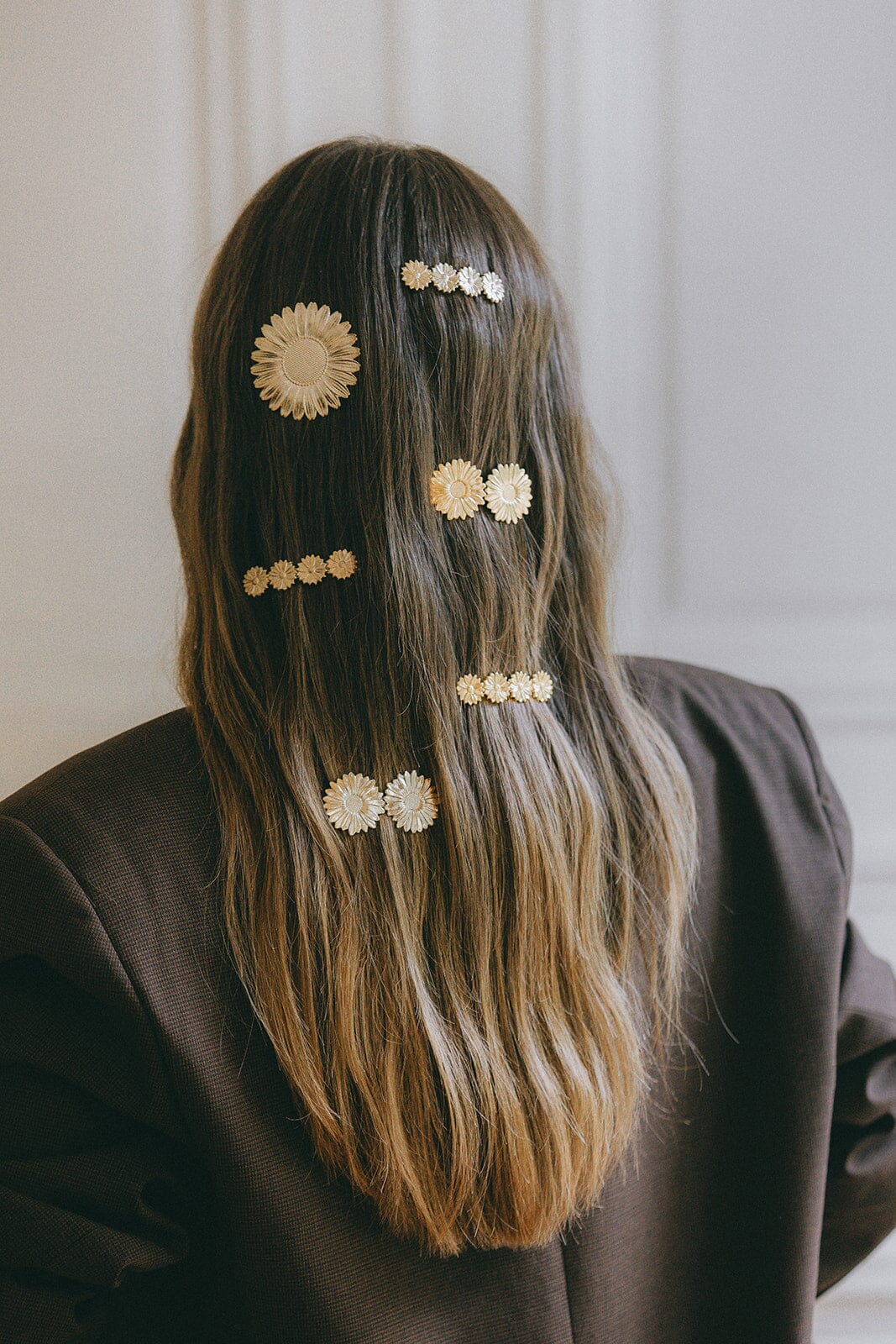 Barrette Maïa Argent Fleurs Accessoires Monsieur Simone