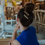 Barrette Théia Argent Fleurs Accessoires Monsieur Simone