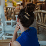 Barrette Théia Or Fleurs Accessoires Monsieur Simone