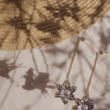 Boucles d'Oreilles Pendantes Hespéris Argent Fleurs Boucles d'Oreilles Monsieur Simone