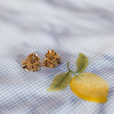 Boucles d'Oreilles Puces Aglaé Trio Or Fleurs Boucles d'Oreilles Monsieur Simone