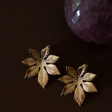 Boucles d'Oreilles Puces Chloris Or Fleurs Boucles d'Oreilles Monsieur Simone