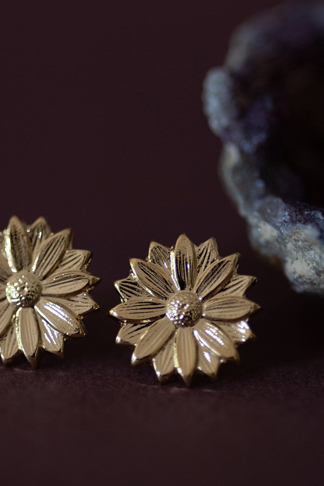 Boucles d'Oreilles Puces Maïa Or Fleurs Boucles d'Oreilles Monsieur Simone
