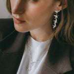 Boucles d'Oreilles Puces Pendantes Raoul Argent Étoiles Boucles d'oreilles Monsieur Simone