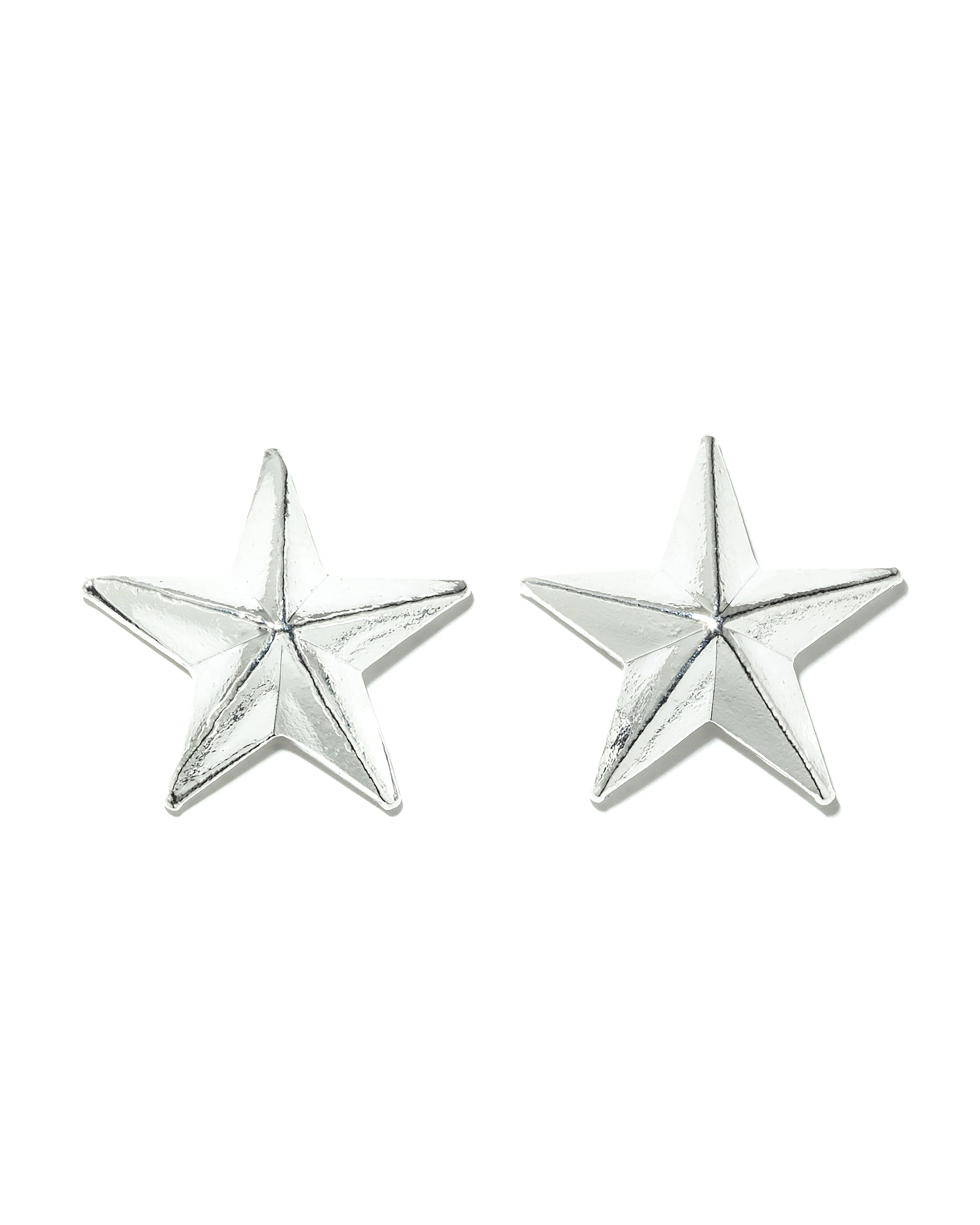 Boucles d'Oreilles Puces Raoul Argent Étoiles Boucles d'oreilles Monsieur Simone