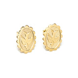 Boucles d'Oreilles Puces Thémis Colombes Or Boucles d'Oreilles Monsieur Simone