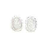 Boucles d'Oreilles Puces Thémis Fleurs Argent Boucles d'Oreilles Monsieur Simone