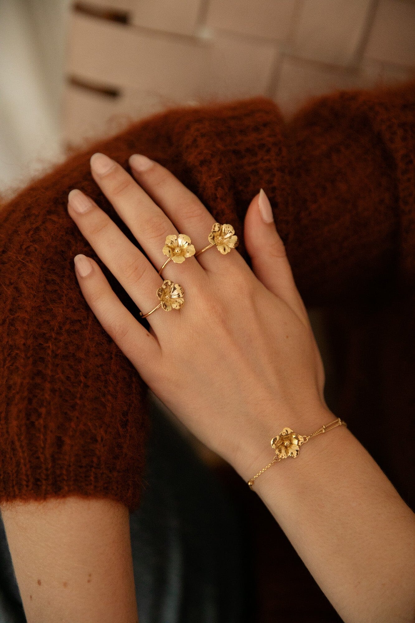 Bracelet Gaïa Argent Fleur Bracelets Monsieur Simone