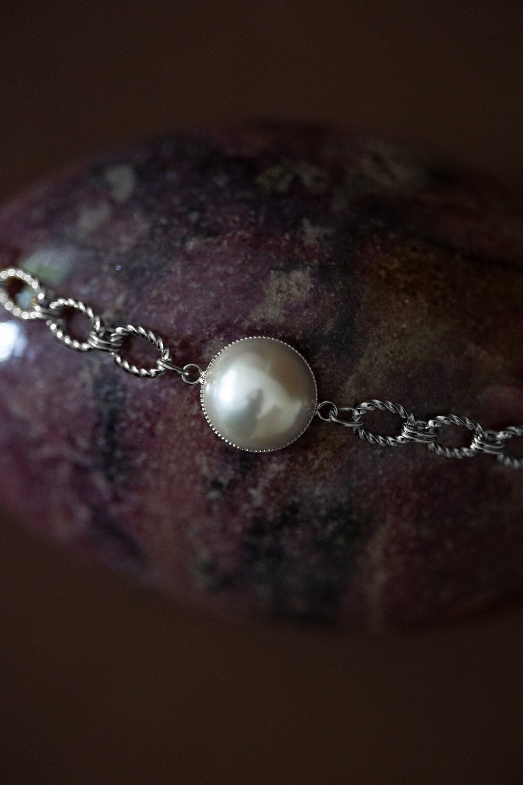 Bracelet Nélya Argent Perle Bracelets Monsieur Simone