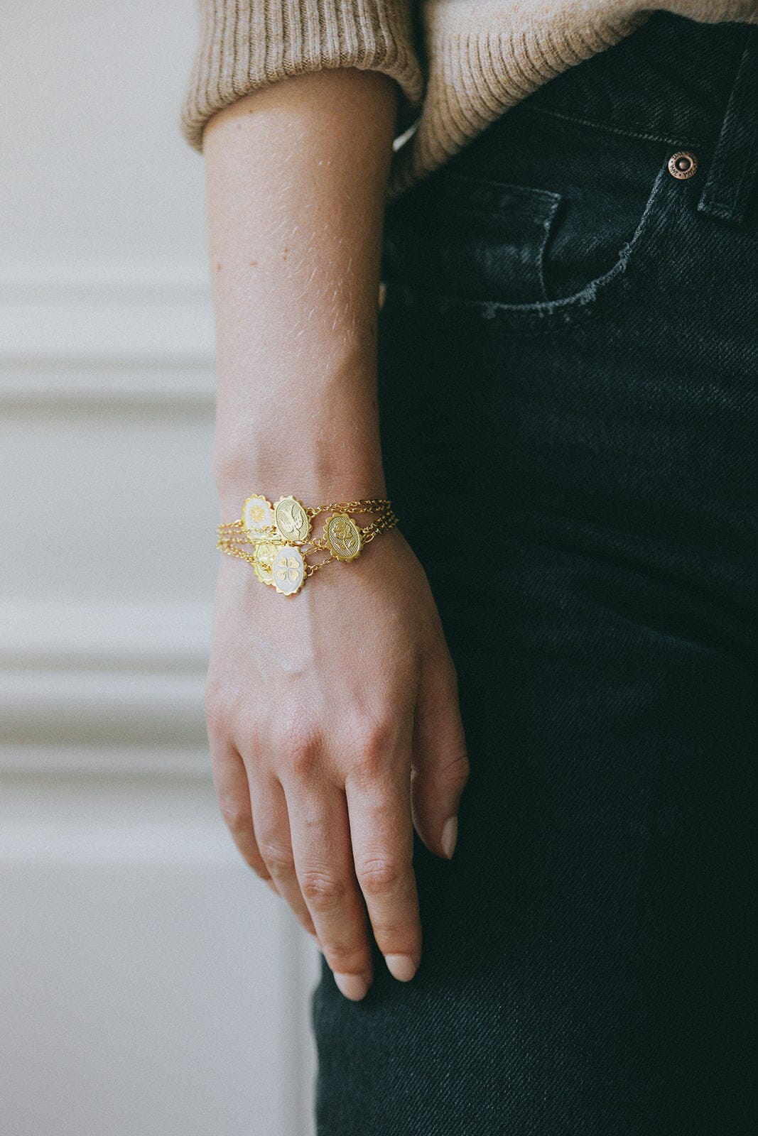 Bracelet Thémis Fleur Or Bracelets Monsieur Simone