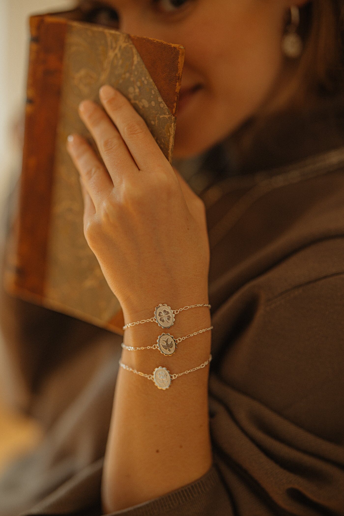 Bracelet Thémis Trèfle Argent Bracelets Monsieur Simone