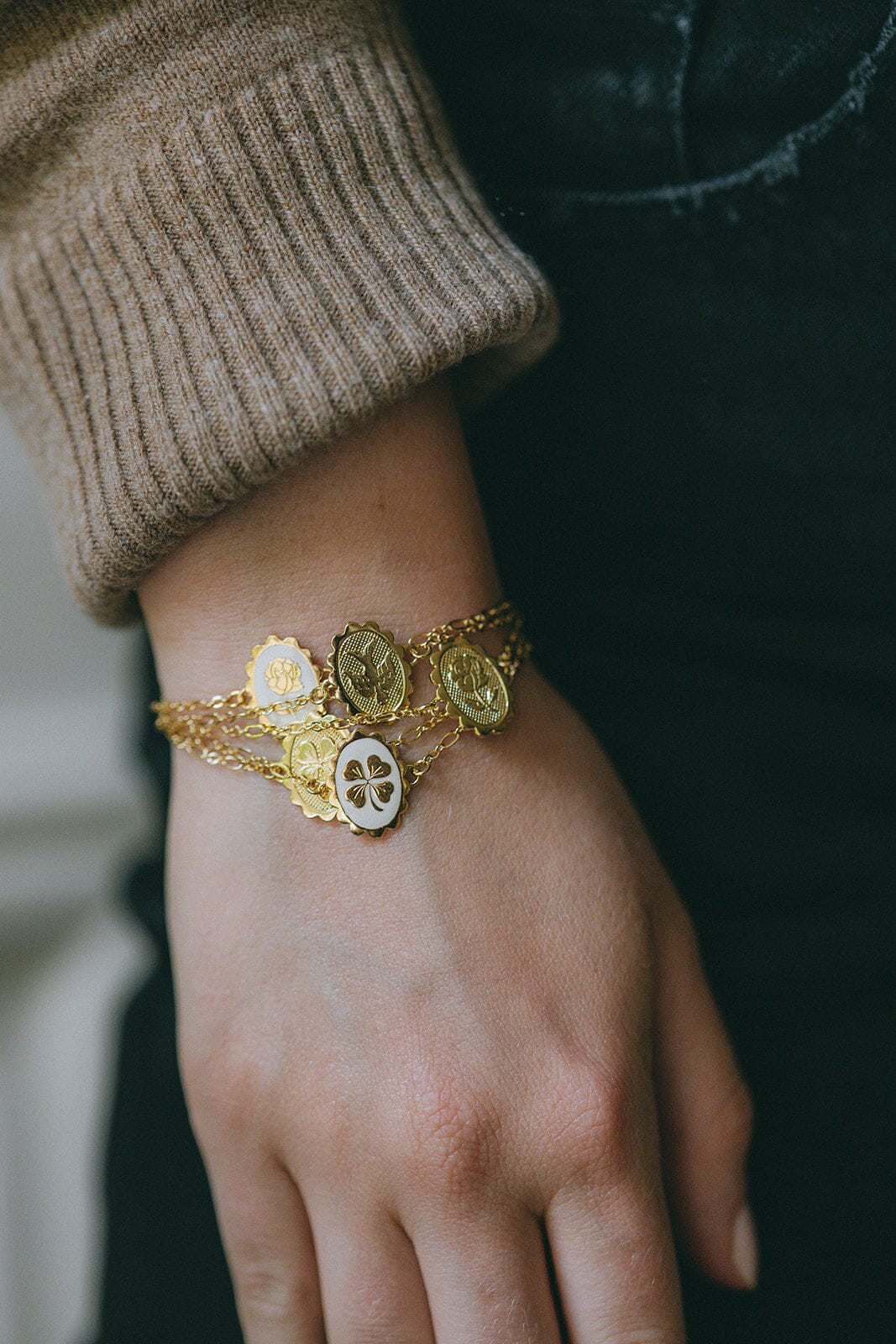 Bracelet Thémis Trèfle Or Bracelets Monsieur Simone