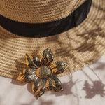 Broche Hespéris Or Fleurs Accessoires Monsieur Simone