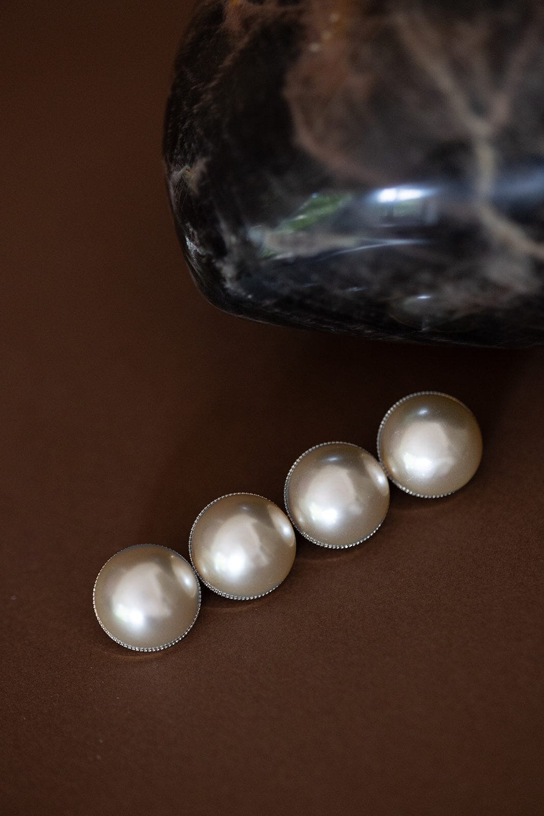 Broche Nélya Argent Perles Accessoires Monsieur Simone