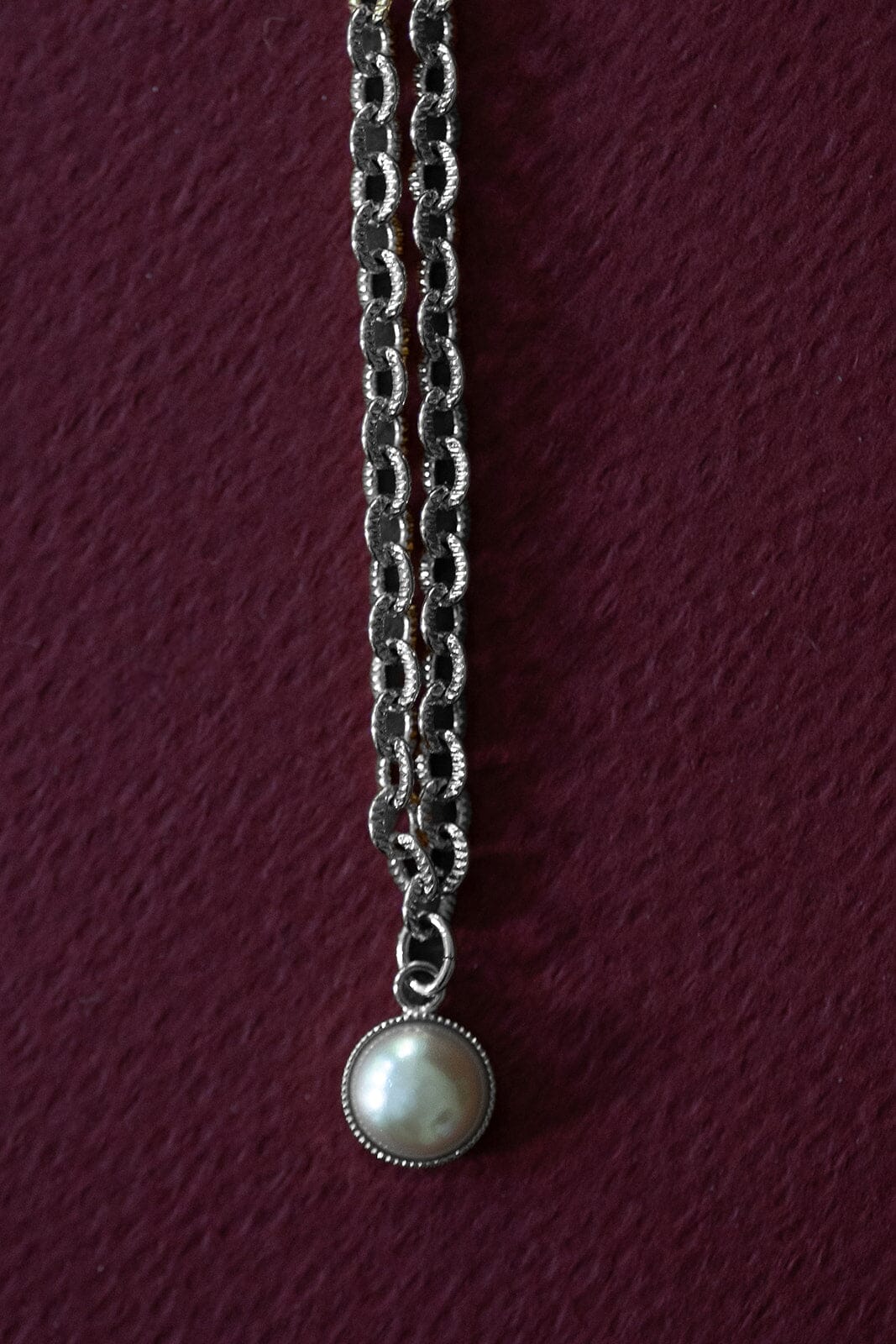 Collier Nélya Argent Perle Colliers Monsieur Simone