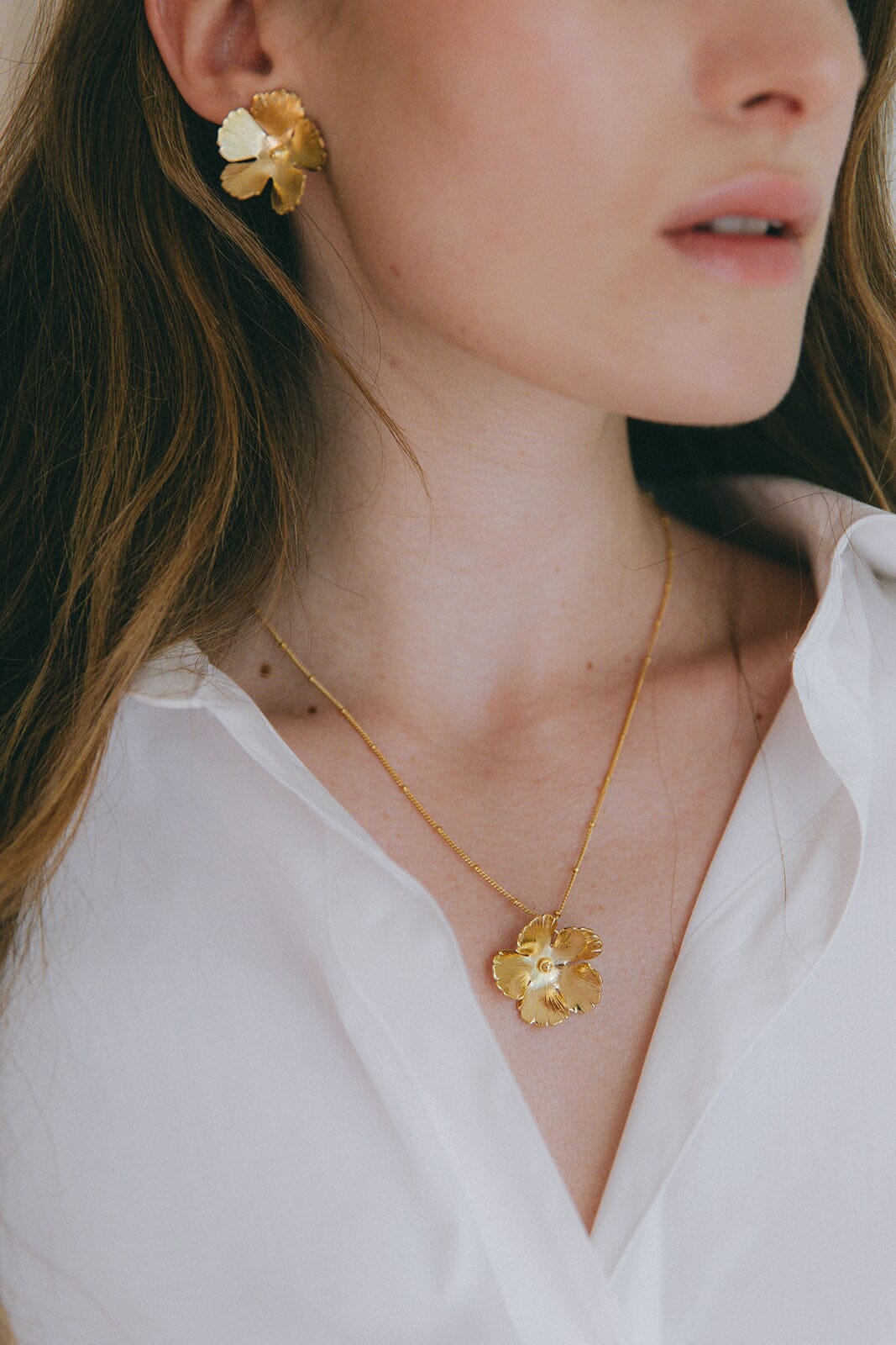 Collier Orphée Or Fleur Colliers Monsieur Simone