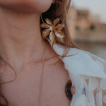 Créoles Chloris Argent Fleurs Boucles d'Oreilles Monsieur Simone