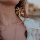 Créoles Chloris Or Fleurs Boucles d'Oreilles Monsieur Simone