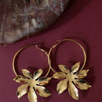 Créoles Chloris Or Fleurs Boucles d'Oreilles Monsieur Simone