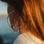 Créoles Hestia Argent Ronds Martelés Boucles d'Oreilles Monsieur Simone