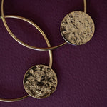 Créoles Hestia Or Ronds Martelés Boucles d'Oreilles Monsieur Simone