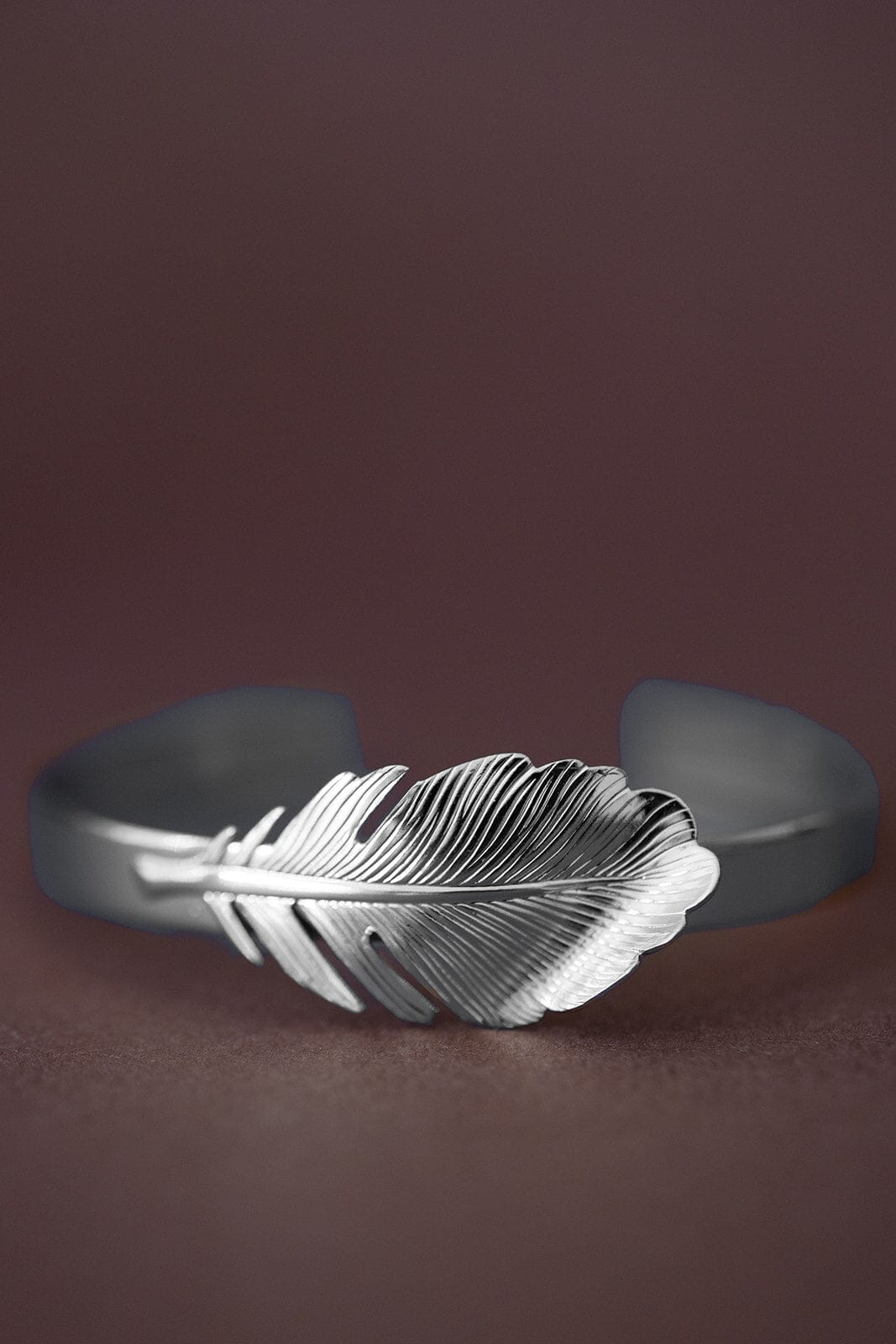 Jonc Zéphyr Argent Feuille Bracelets Monsieur Simone