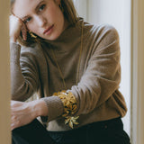 Manchette Chloris Argent Fleurs Bracelets Monsieur Simone