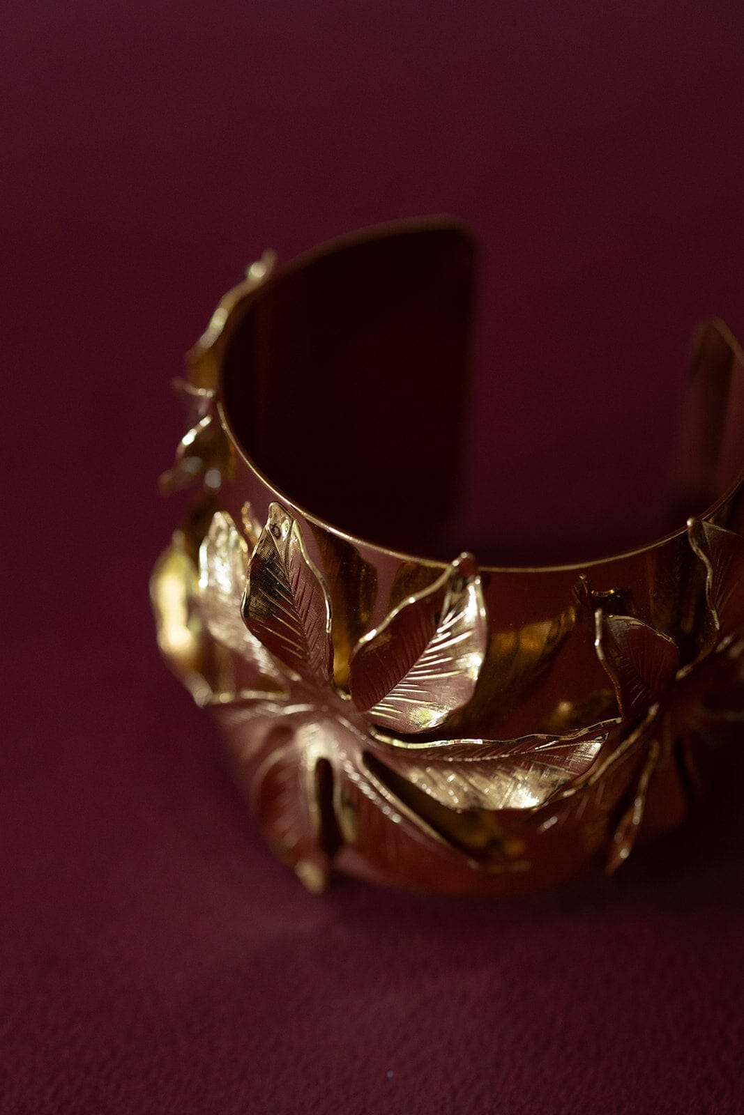 Manchette Chloris Or Fleurs Bracelets Monsieur Simone