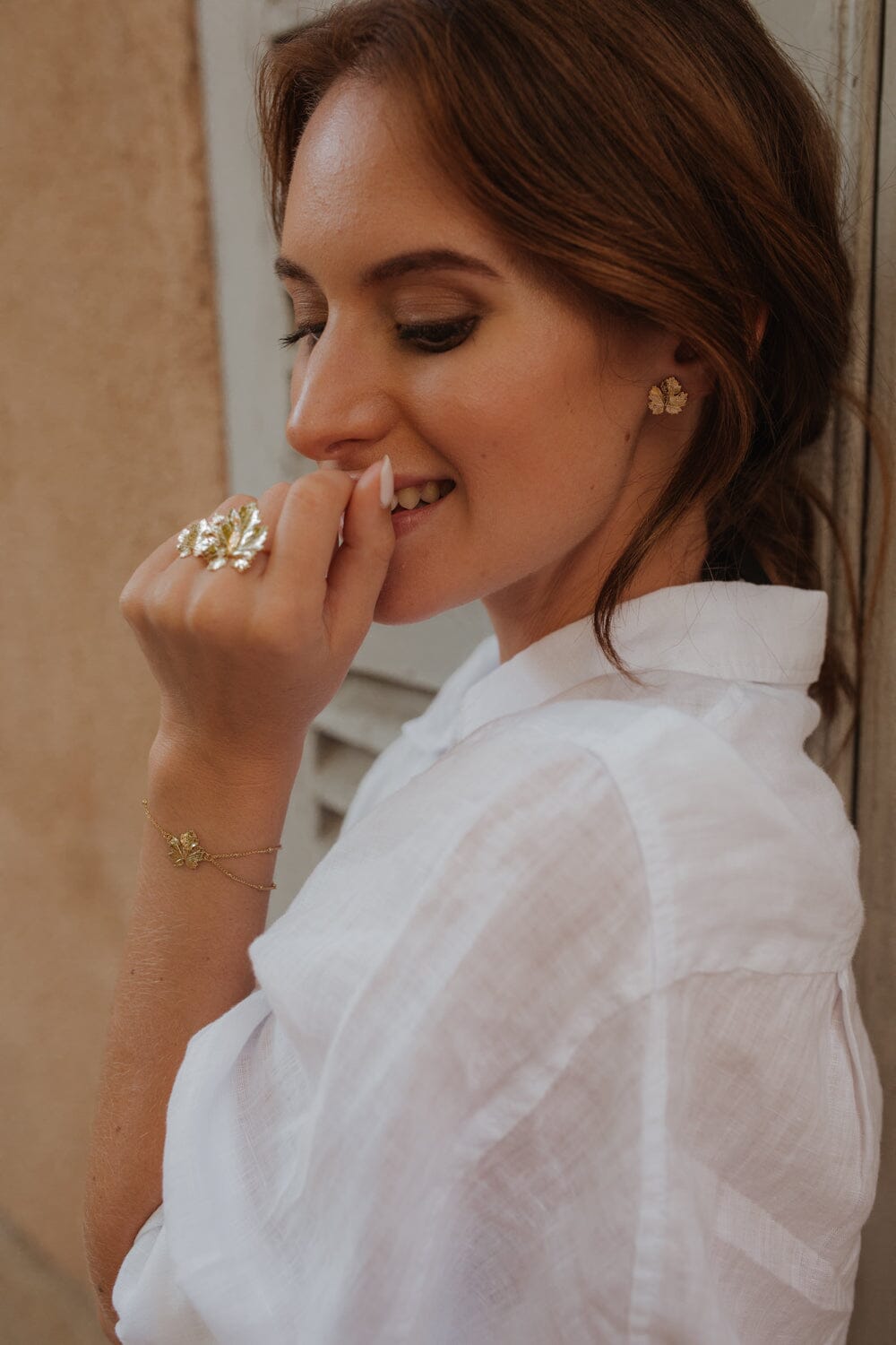 Maxi Bague Héra Argent Feuille Ajustable Bagues Monsieur Simone