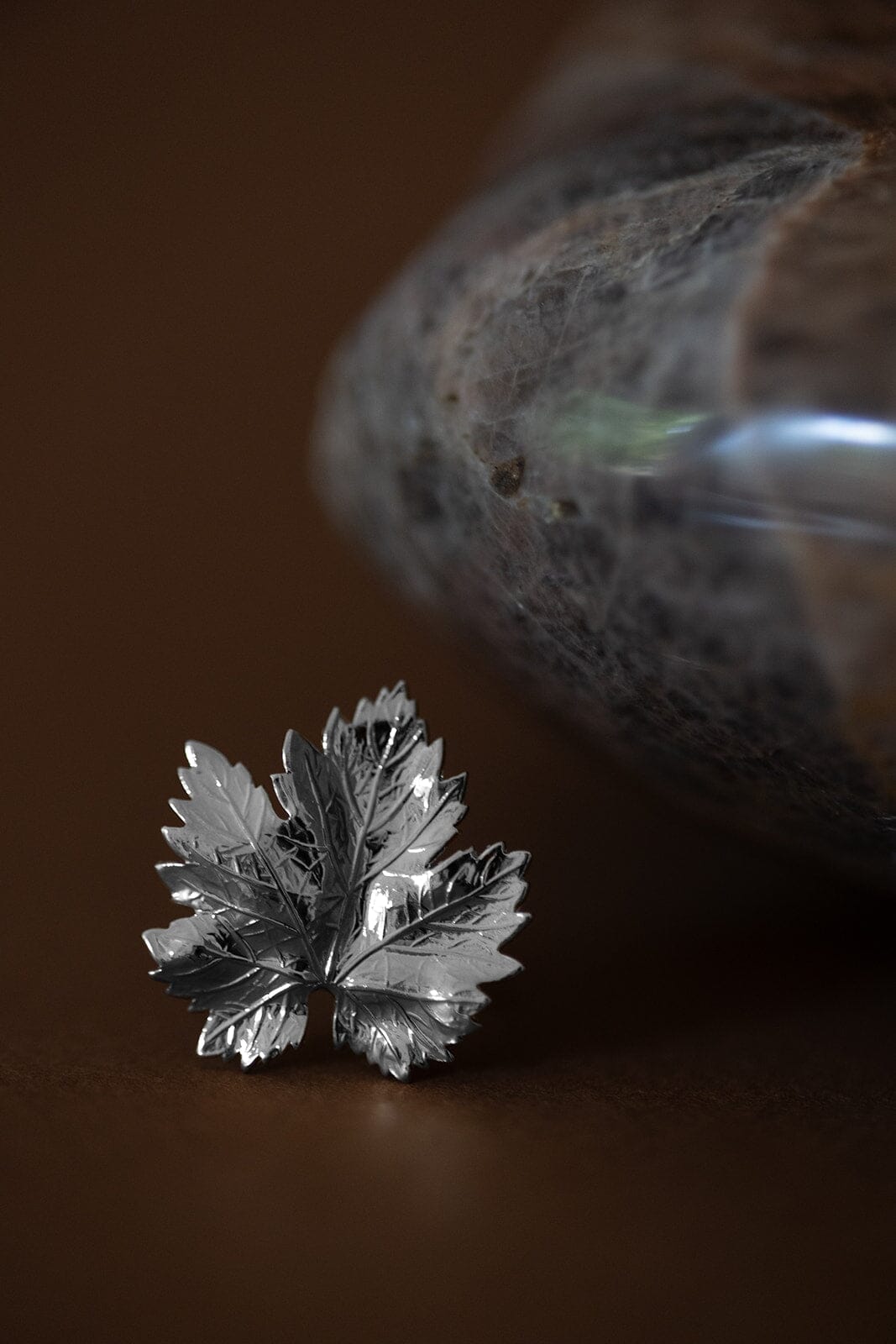 Maxi Bague Héra Argent Feuille Ajustable Bagues Monsieur Simone