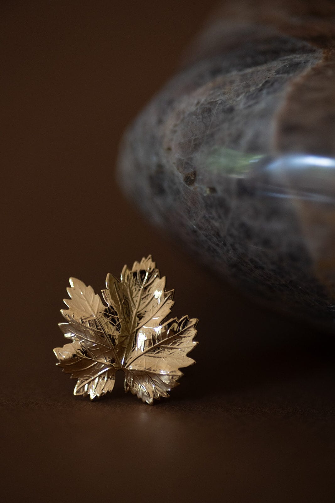 Maxi Bague Héra Or Feuille Ajustable Bagues Monsieur Simone