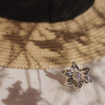 Maxi Bague Hespéris Argent Fleur Ajustable Bagues Monsieur Simone
