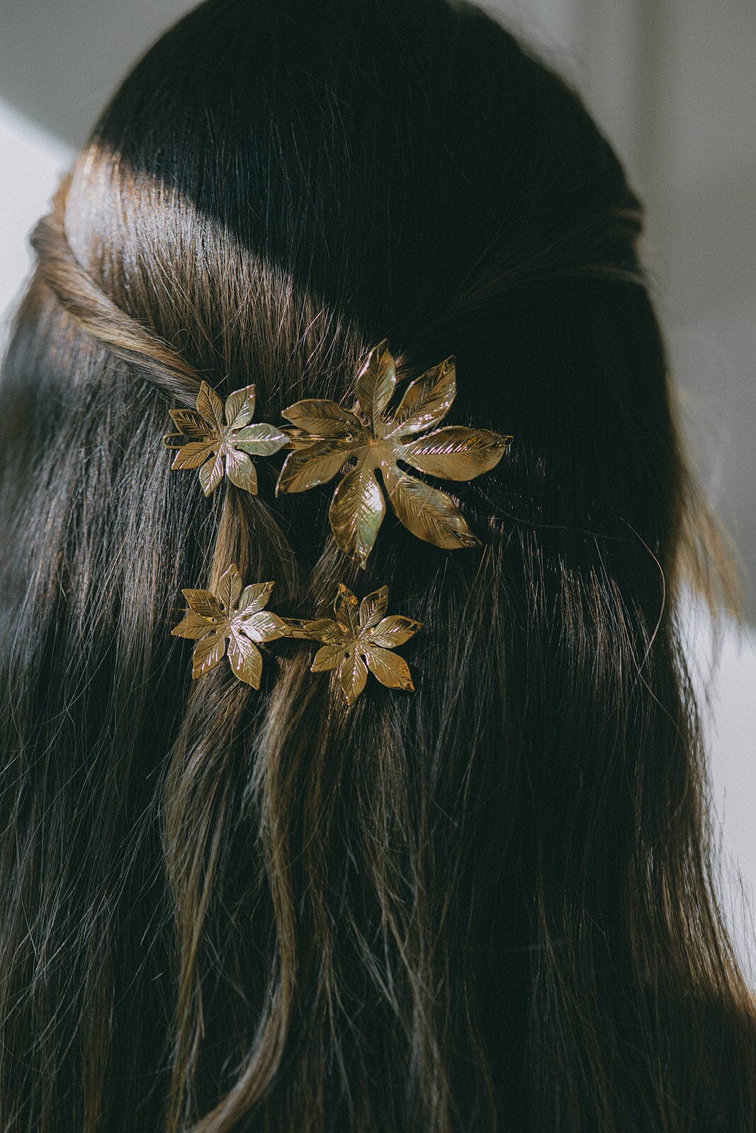 Maxi Barrette Chloris Argent Fleurs Accessoires Monsieur Simone