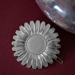 Maxi Barrette Maïa Argent Fleur Accessoires Monsieur Simone