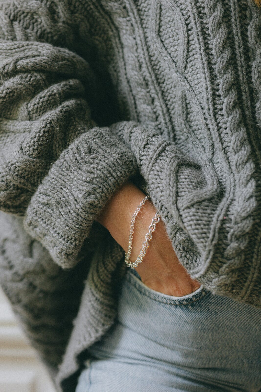 Maxi Bracelet Gaston Argent Bracelets Monsieur Simone