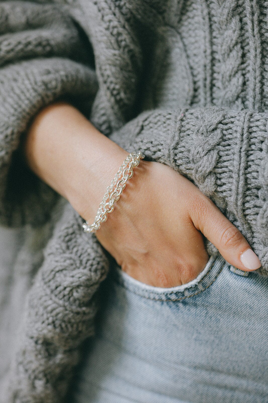 Maxi Bracelet Gaston Argent Bracelets Monsieur Simone
