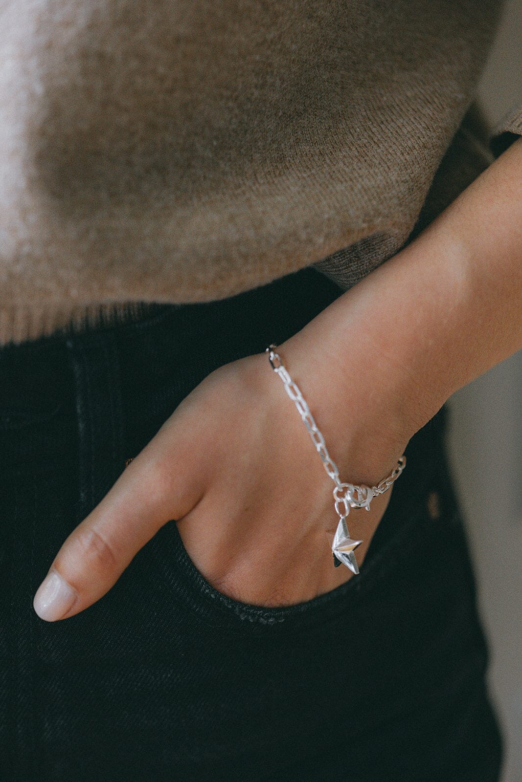 Maxi Bracelet Raoul Argent Étoile Bracelets Monsieur Simone