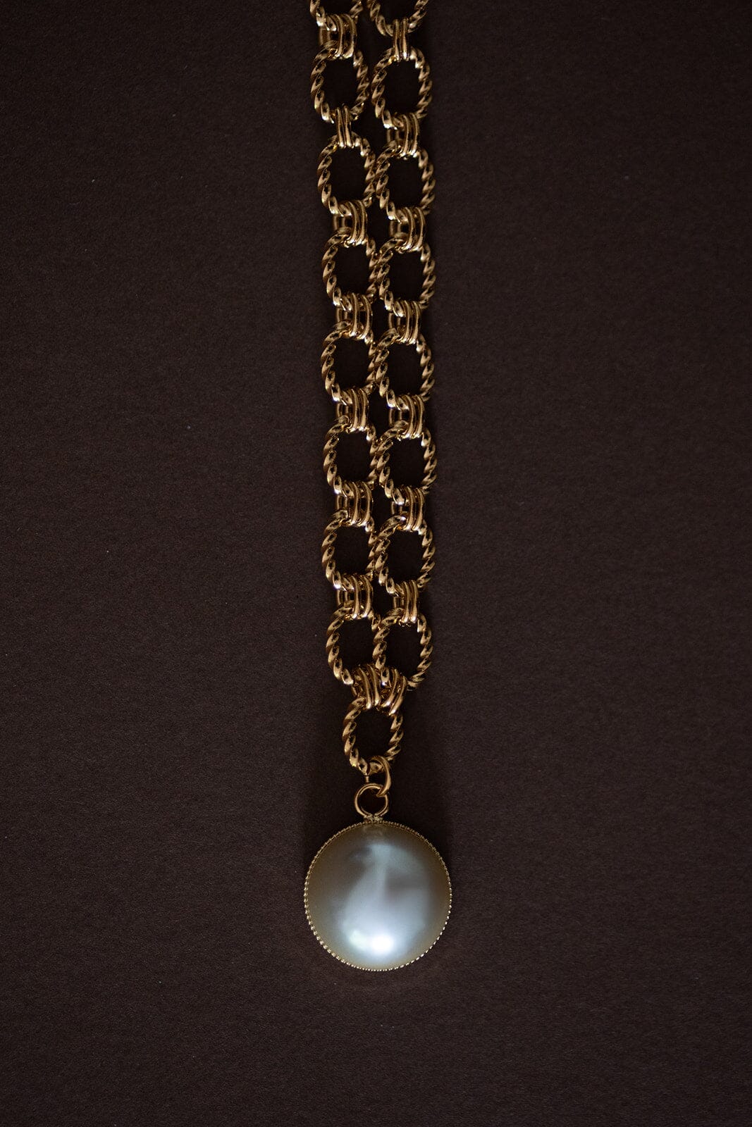 Maxi Collier Nélya Or Perle Colliers Monsieur Simone