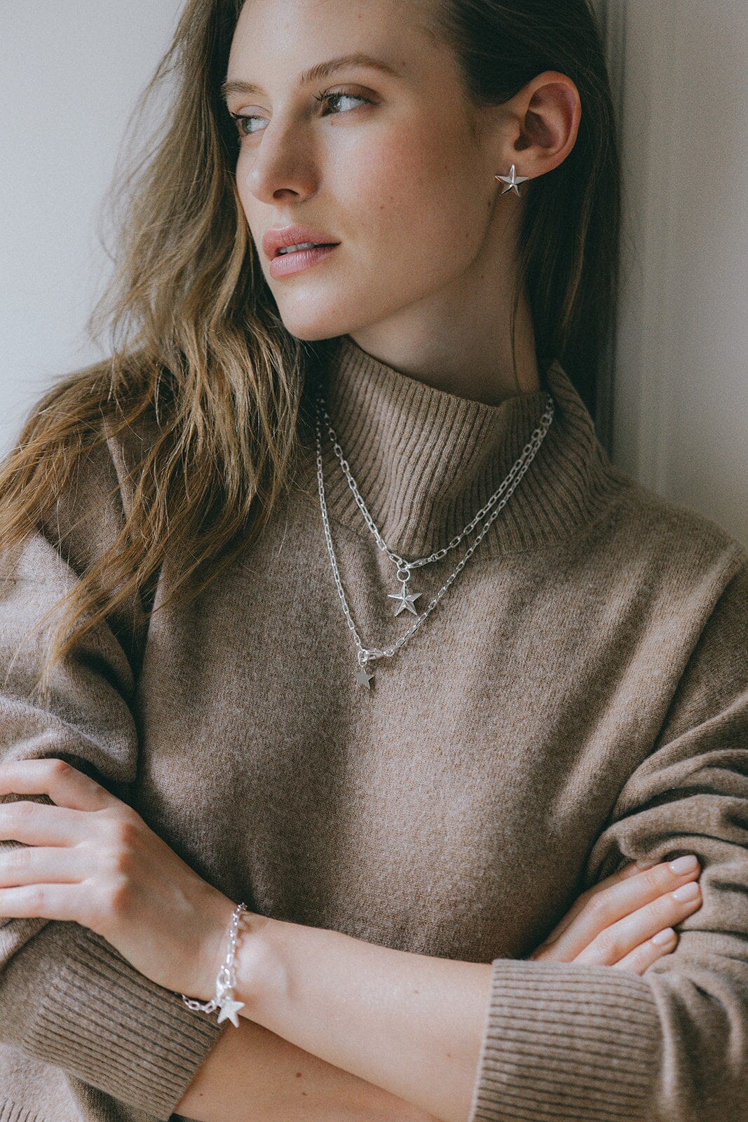 Maxi Collier Raoul Argent Étoile Colliers Monsieur Simone