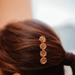 Mini Barrette Aglaé Or Fleurs Accessoires Monsieur Simone