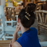 Mini Barrette Théia Argent Fleurs Accessoires Monsieur Simone