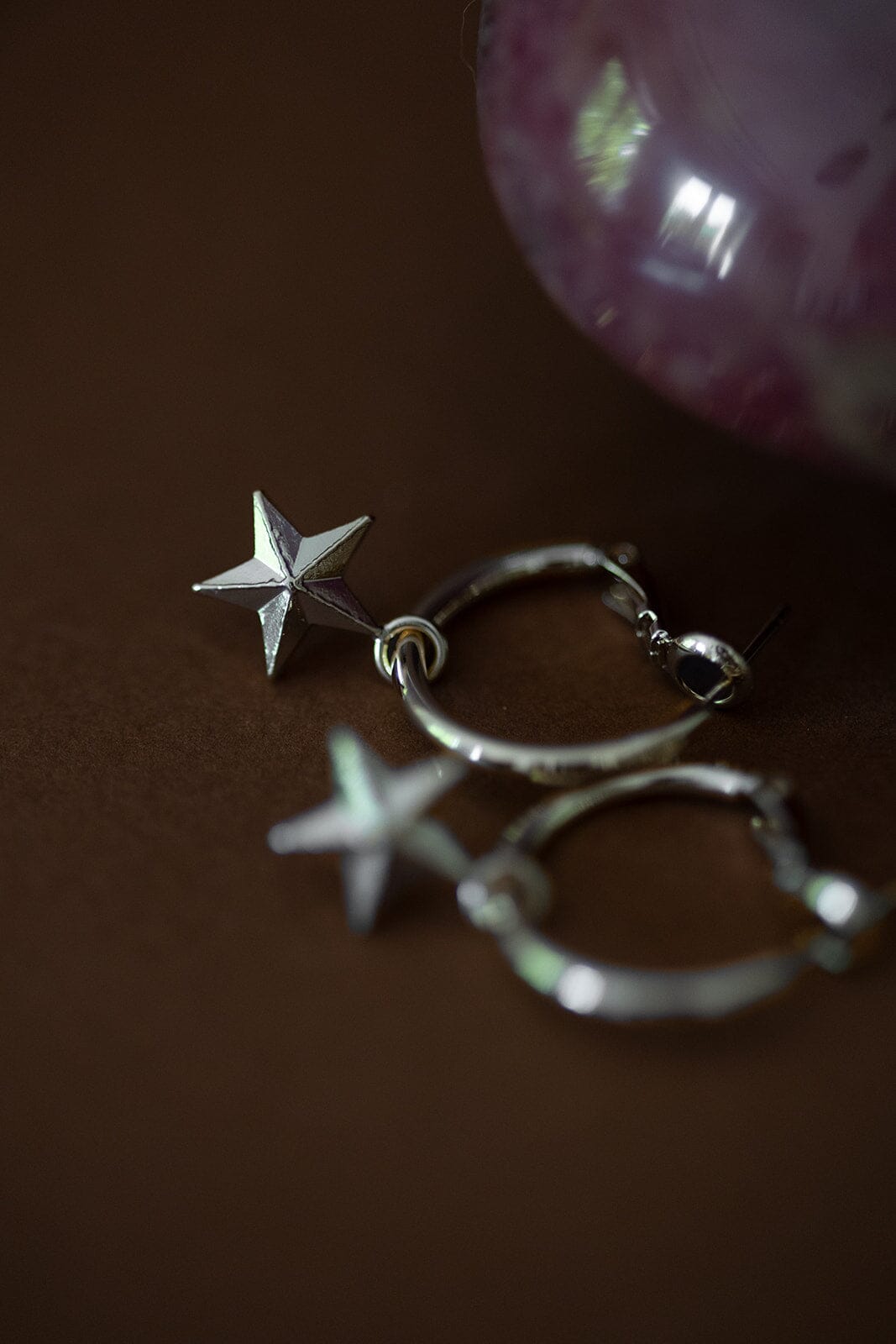 Mini Créoles Raoul Argent Étoiles Boucles d'oreilles Monsieur Simone