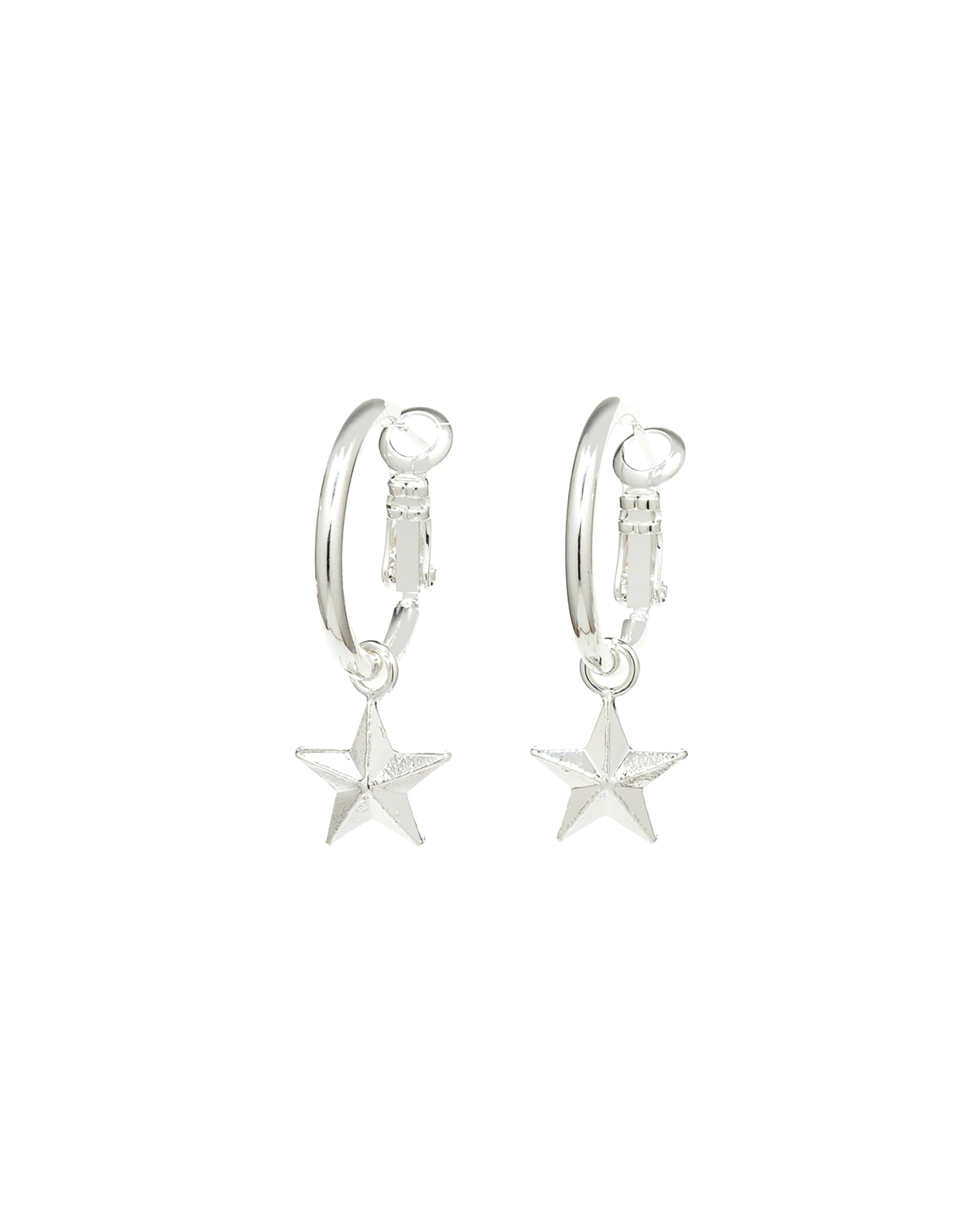Mini Créoles Raoul Argent Étoiles Boucles d'oreilles Monsieur Simone