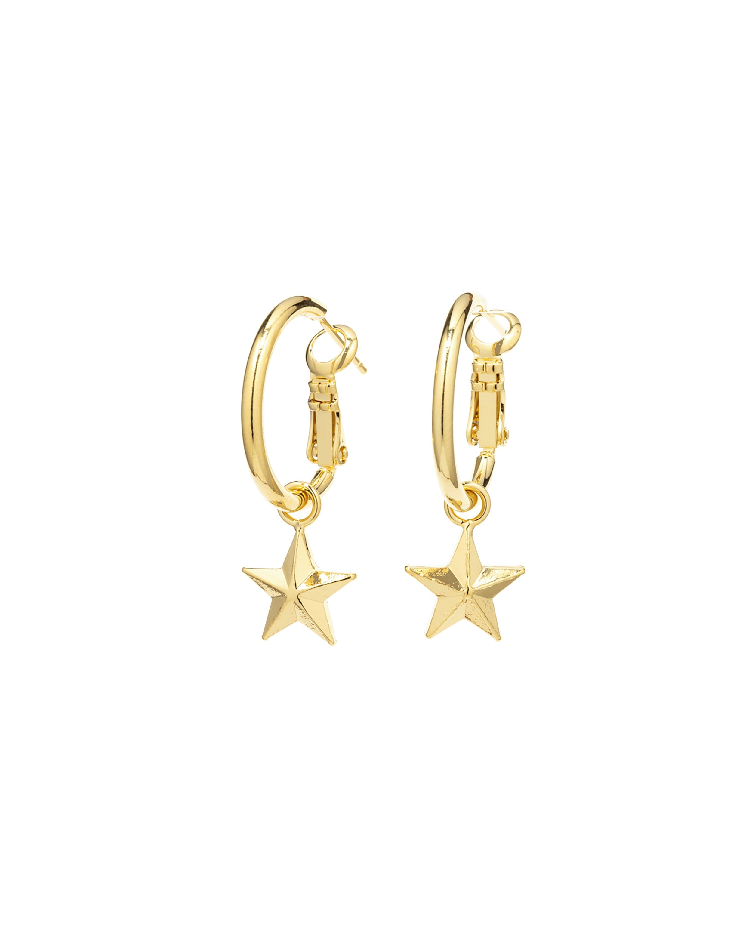 Mini Créoles Raoul Or Étoiles Boucles d'oreilles Monsieur Simone